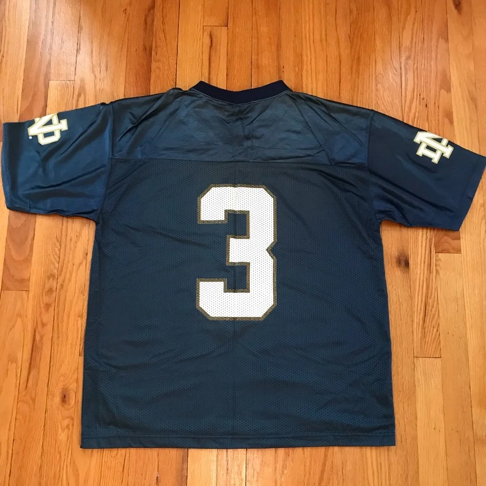 Adidas Irish Jersey - Dark Blue and White Large